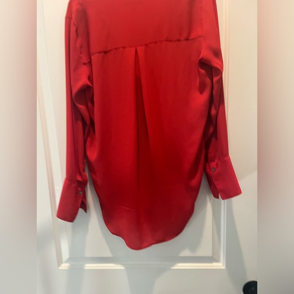 Woman’s Banana Republic small red tunic long sleeve - Picture 7 of 8